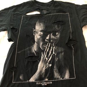 Tupac Shirt w/ rips